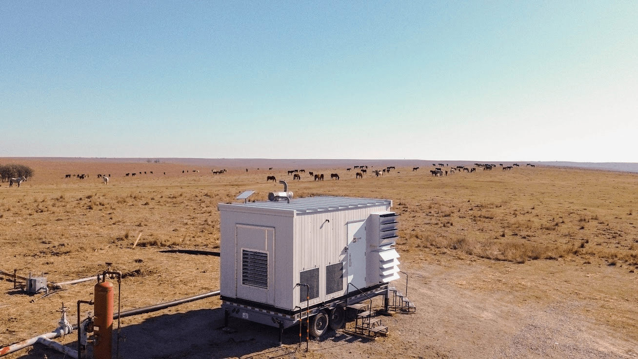 Stranded gas industrial landscape